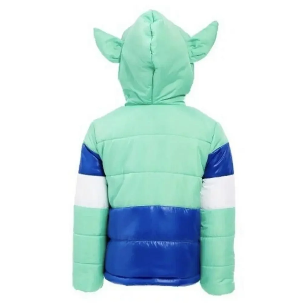 Star Wars Sz 3T The Mandalorian The Child Puffy Toddler Jacket Grn/Blue Puffer